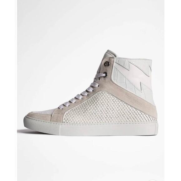 ZADIG AND VOLTAIRE HIGH FLASH KEITH SNEAKERS WOMEN’S SIZE 36/ US 5 NWB - Picture 1 of 13